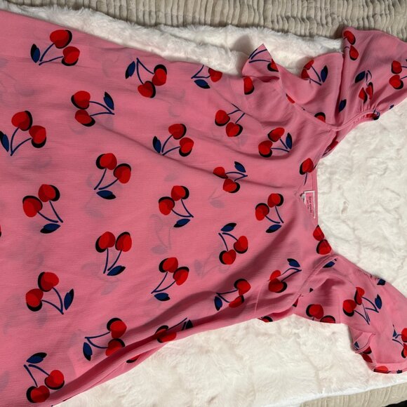 Kate Spade cherry toss flutter top size XS - Picture 7 of 7